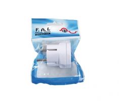 ADATTATORE SCHUKO 10/16A BIANCO