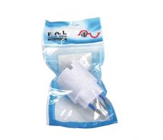 ADATTATORE SCHUKO 10A BIANCO