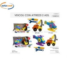 SET VEICOLI CAMION 4 PEZZI