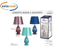 LUMETTO RIGHE CON PARALUME CM 10x10x23