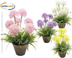 VASO TERRACOTTA FIORITO H42 D15 CM ASS