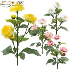 STELO 3 RANUNCOLI H75CM COL ASS