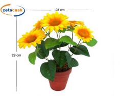 VASO MEDIO PIANTA GIRASOLI H26CM
