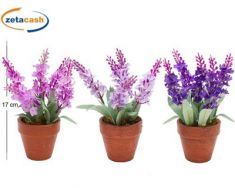 VASETTO 5 FIORI LAVANDA H17 D7CM ASS