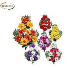 MAZZO FRONTALE MEDIO ANEMONI H45CM ASS