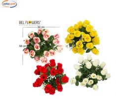 MAZZETTO GRANDE FOGLIE E ROSE D30XH58 CM COL ASS