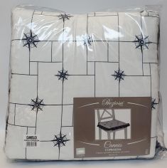 CUSCINO COPPIA COPRISEDIA STAMPATO CON VOLANT