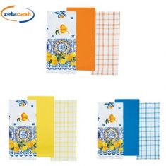 STROFINACCI PANAMA 50 X 70 CM TINTO FILO TINTA UNITA 3 PEZZI