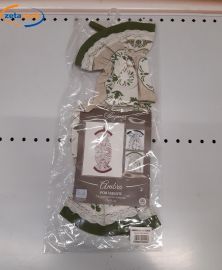 PORTABUSTE A SACCO STAMPATO CM 25X50 COTONE VERDE