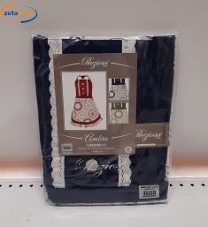 GREMBIULE CON PATTINA STAMPATO CM 70X90 BLU