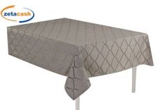 COPRITAVOLO BROCCATO JACQUARD ANTIMACCHIA 140 X 180 CM