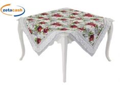 TOVAGLIA CENTROTAVOLA PANAMA MELOGRANO POIS 90X90 CM