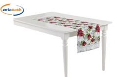 RUNNER PANAMA MELOGRANO POIS FRILL 45X150 CM