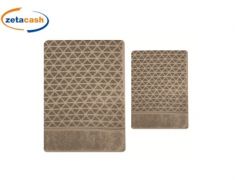 SET 2 ASCIUGAMANI 1+1 SPUGNA VELOUR CINIGLIATO 550GR ASS