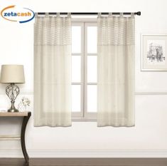 COPPIA TENDINE TRASPARENTI PLISSETTATE 60X150 CM COL ASS