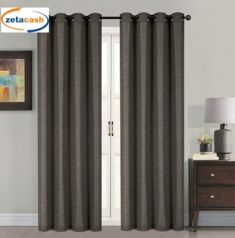 TENDA COPRENTE EFFETTO LINO COL NERA CM 140X290