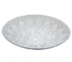 CENTROTAVOLA IN VETRO TRASPARENTE