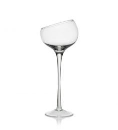 VASO FORMA COGNAC SVASATO IN VETRO TRASPARENTE H 50