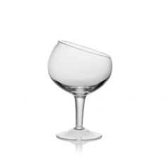 VASO IN VETRO TRASPARENTE GISELLE SLIM SVASATO H 30