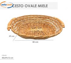 CESTO OVALE MIELE 50X39X12CM