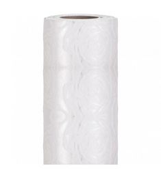 BOBINA IN TESSUTO CON ROSE WOVEN 9 METRI