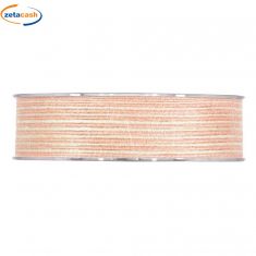 NASTRO JUTA ROSA A RIGHE BIANCHE 12 METRI