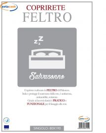 COPRIRETE IN FELTRO SINGOLO 80 X 190 CM