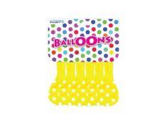 PALLONI IN LATTICE GIALLI POIS 5 PEZZI