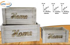 CASSETTE IN LEGNO 3 PEZZI HOME