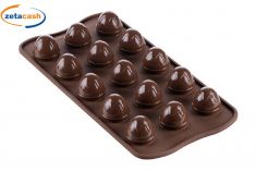 STAMPO SILICONE CHOCO DROP 15 POSTI MARRONE