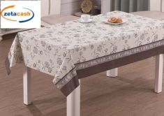 ROTOLO TELA CERATA CON STAMPA FIORI IN 3D