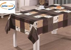 TOVAGLIA CON DECORO IN PVC VENDITA A METRO