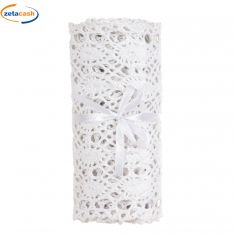 ROTOLO PIZZO MACRAME' BIANCO 1,8 METRI