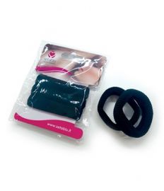 ELASTICO 3 PEZZI PER CAPELLI DOPPIO NERO