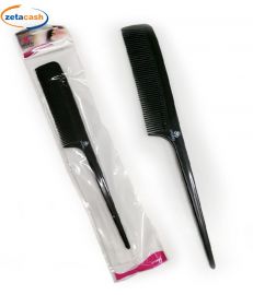 PETTINE A CODA NERO CON MANICO 20 CM