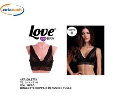 REGGISENO BALCONCINO DILETTA COPPA C PIZZO TG 4 NERO