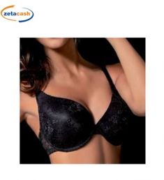 REGGISENO MOD LADY NERO IN PIZZO TAGLIA 6 COPPA D