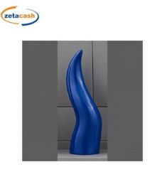 CORNETTO IN CERAMICA GRANDE BLU 30 X 8 CM