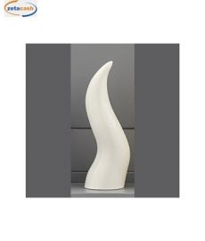 CORNO DECORATIVO GRANDE BIANCO H29 CM