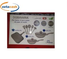 BATTERIA IN PIETRA ANTIADERENTE AD INDUZIONE 10 PEZZI