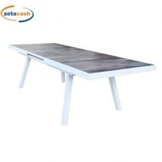 TAVOLO SEATTLE 205-265X105 ESTENDIBILE ALLUMINIO BIANCO