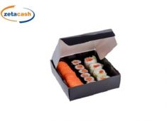BOX SUSHI IN CARTA NERO 165X155X48 MM 25 PEZZI