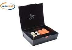 BOX SUSHI IN CARTA NERO 200X170X53 MM 25 PEZZI