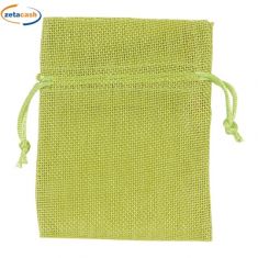 SACCHETTO IN TELA VERDE MELA 10 PEZZI