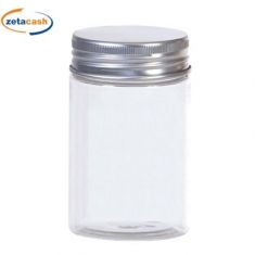 BARATTOLINO IN PET TRASPARENTE DIAM 4 X H 7 CM