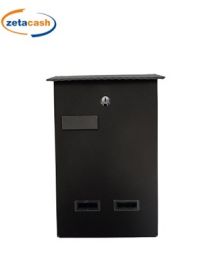 CASSETTA POSTALE FERRO NERA H38X25X8CM