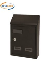 CASSETTA POSTALE FITZGERALD FERRO NERO H30X21X7 CM