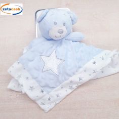 PUPAZZO DOU DOU A FORMA DI CONIGLIETTO CELESTE