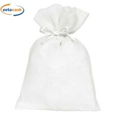 SACCHETTO IN GARZA BIANCO CM 9 X H 12