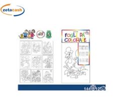 SET 10 FOGLI DA COLORARE ASSORTITI